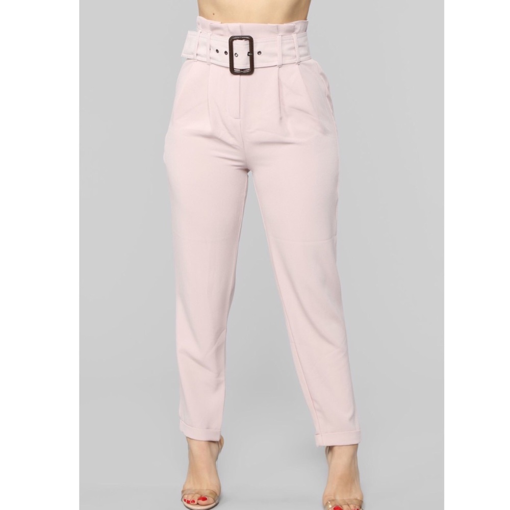 Light pink women’s dress pants